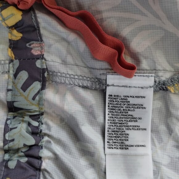 North Face Fanorak Hooded Jacket Woodland Floral Large Pockets Travel Casual - Picture 7 of 11